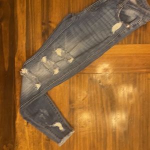 NWT Kan Can Distressed Frayed Skinny Jeans Denim